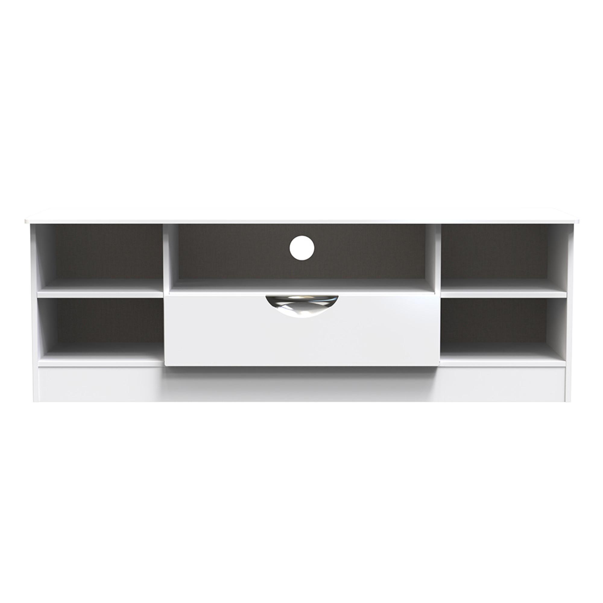 Camden TV Unit - 145cm - Wide - White Gloss