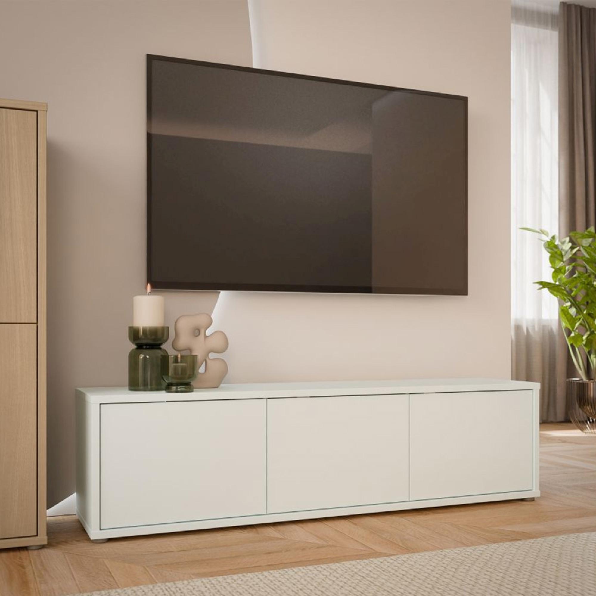 Alice Springs TV Cabinet - 3 Door - 154.2cm - Light Grey