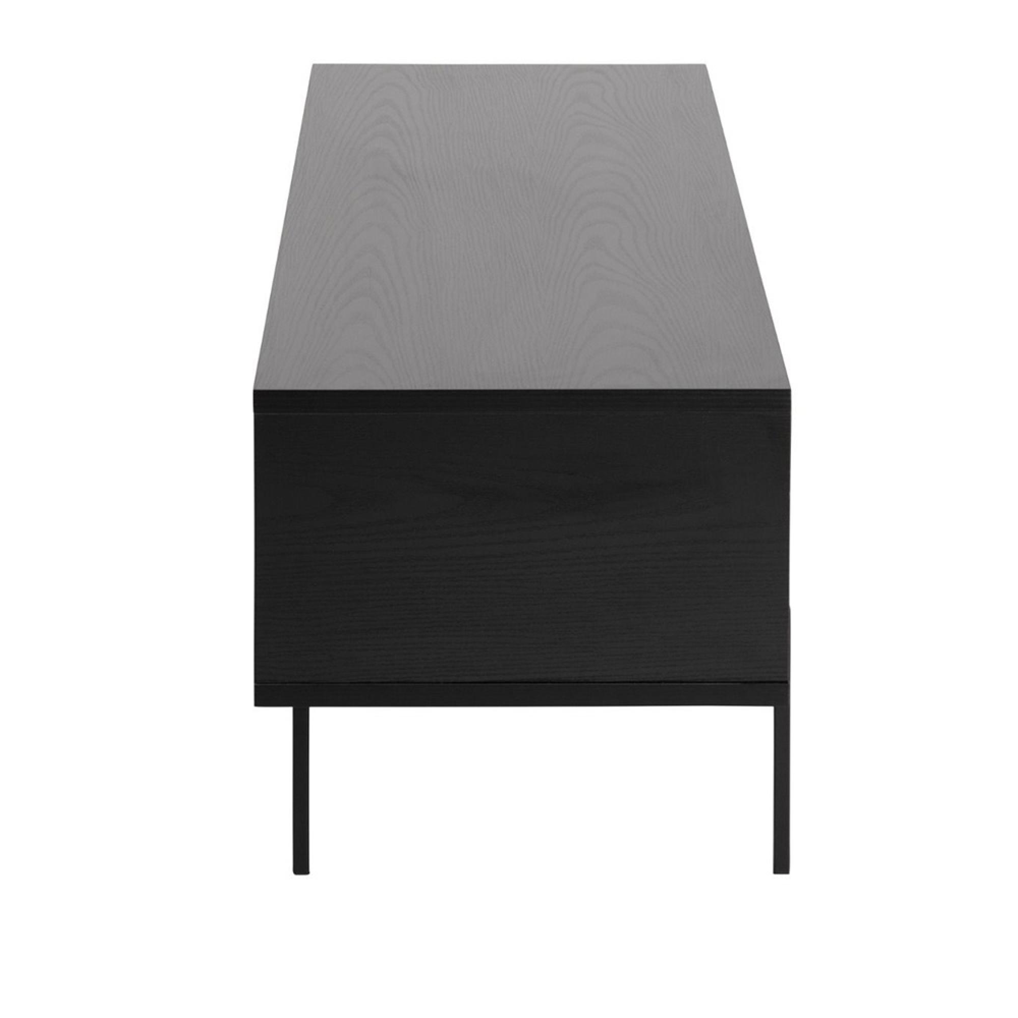 Angus TV Unit - 1 Sliding Door - 140cm - Black Ash