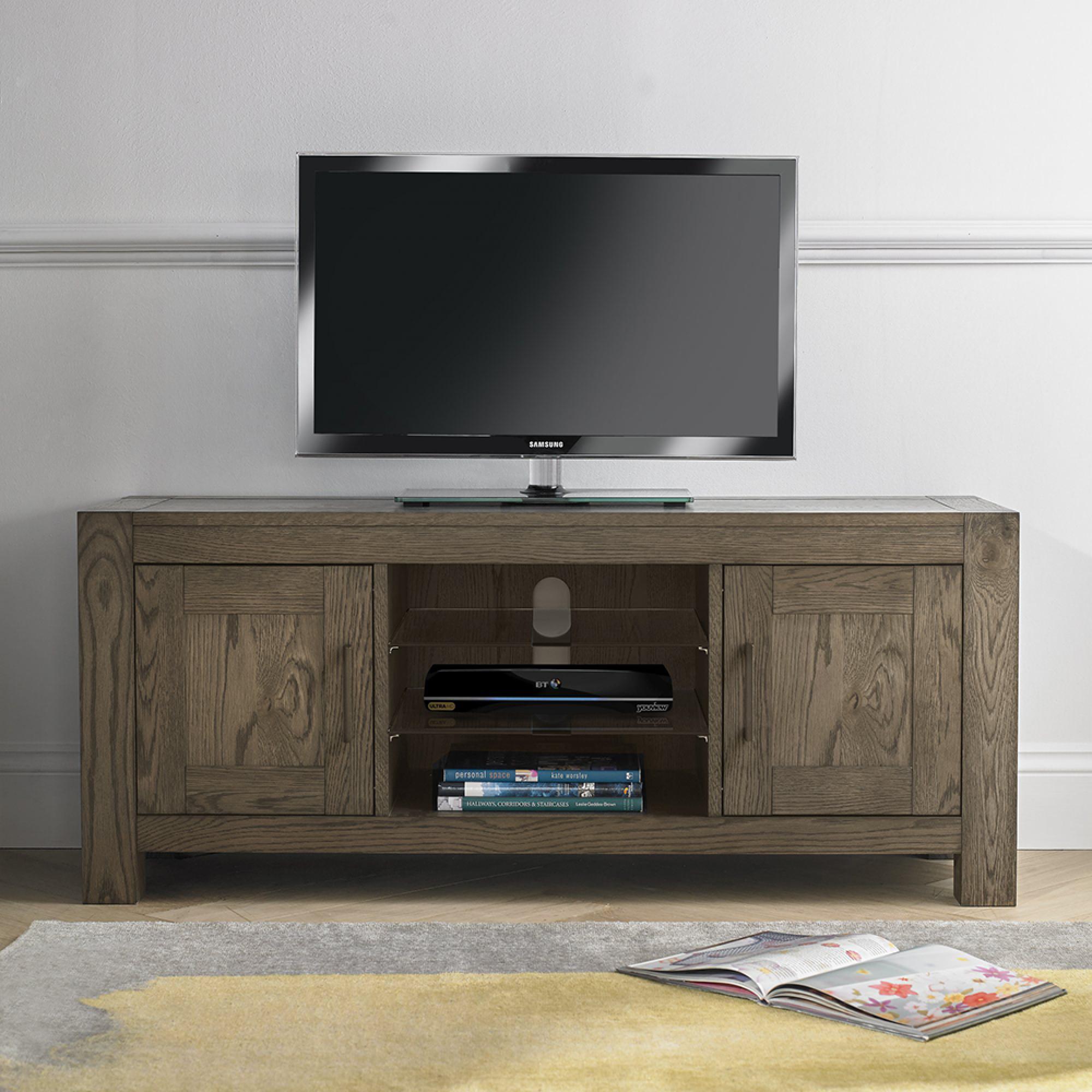 Turin Dark Oak Entertainment Unit - Up to 50in