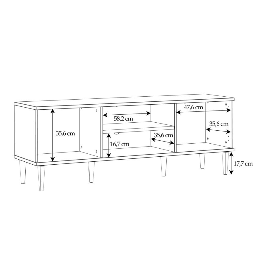 Calasetta TV Unit - 2 Door - 159cm - Rattan