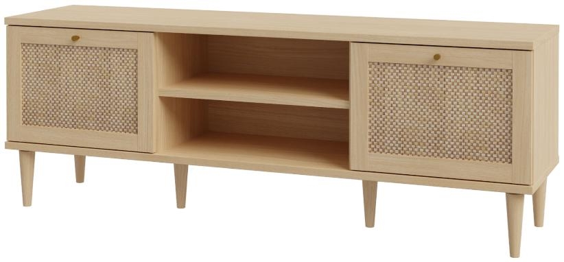 Calasetta TV Unit - 2 Door - 159cm - Rattan