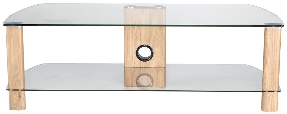 Ceiba Clear Glass 120cm TV Stand - ADCE1200-LO