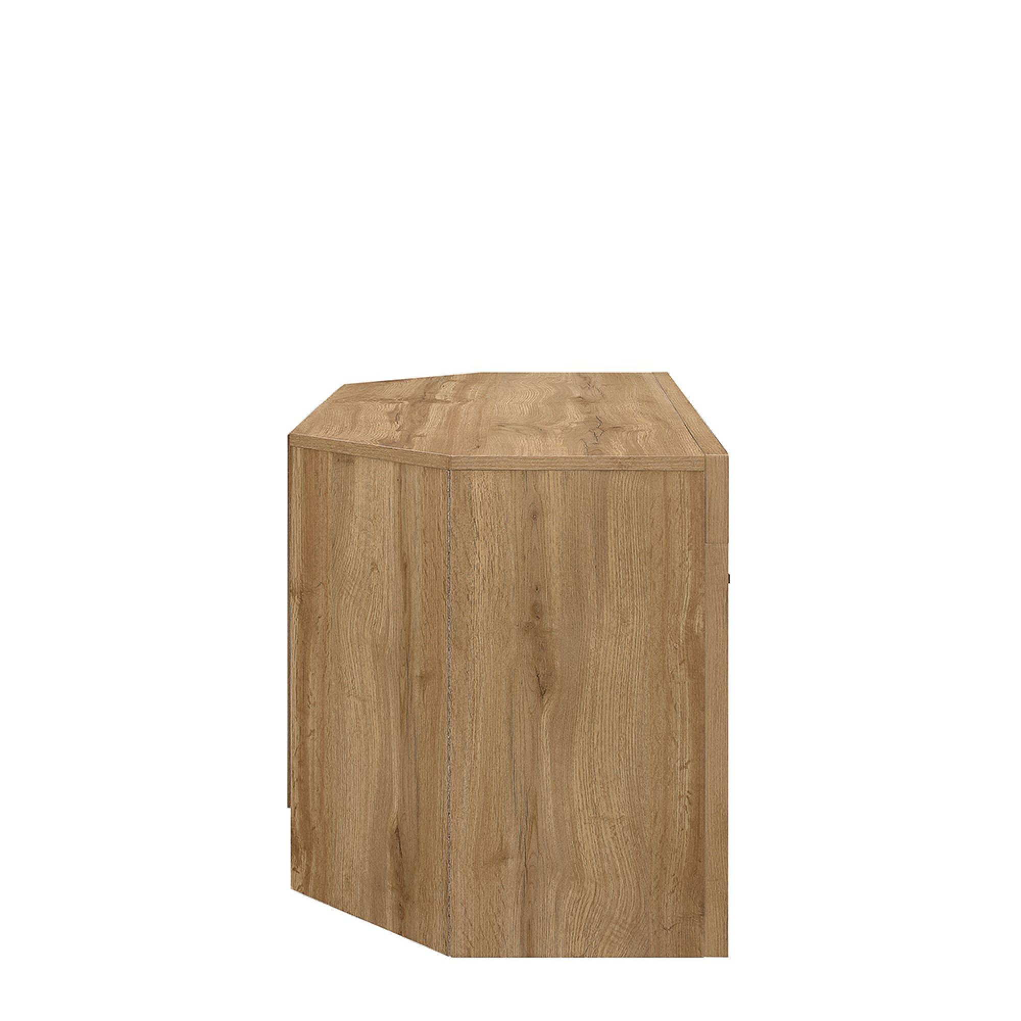 Compton Corner TV Unit - 1 Door - Oak