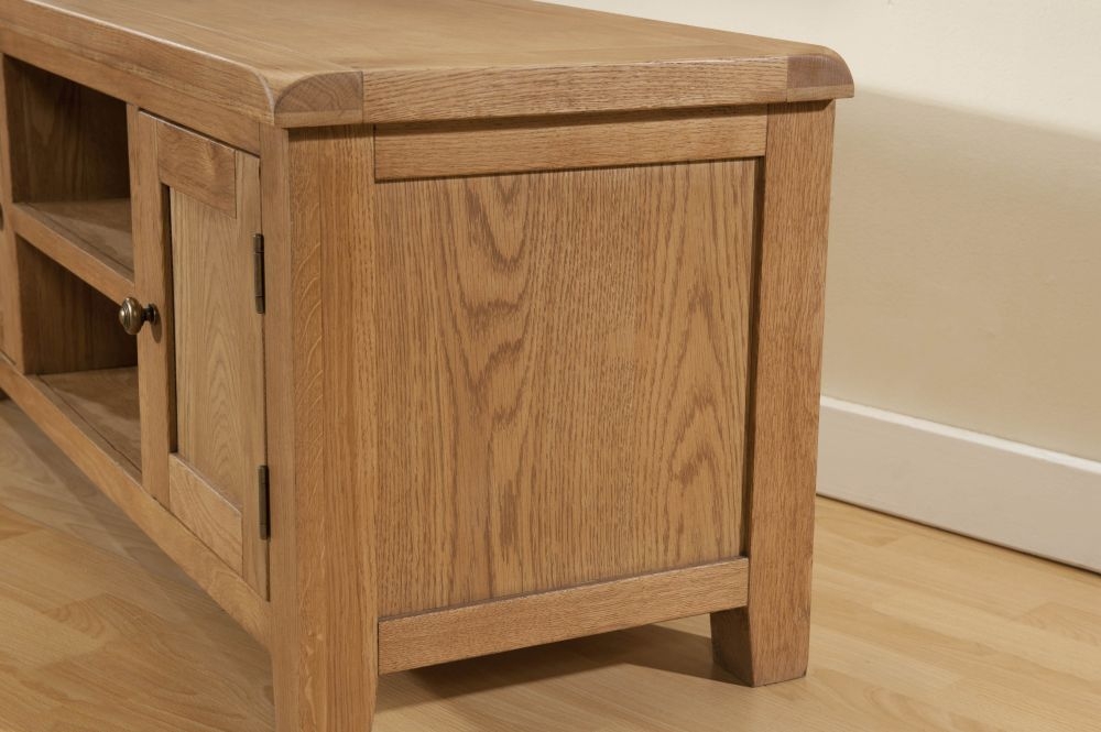 Dorset TV Unit - 2 Door - Large - Oak
