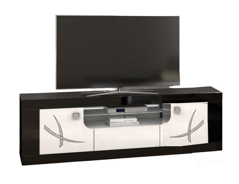 Enna Black and White 160cm TV Unit