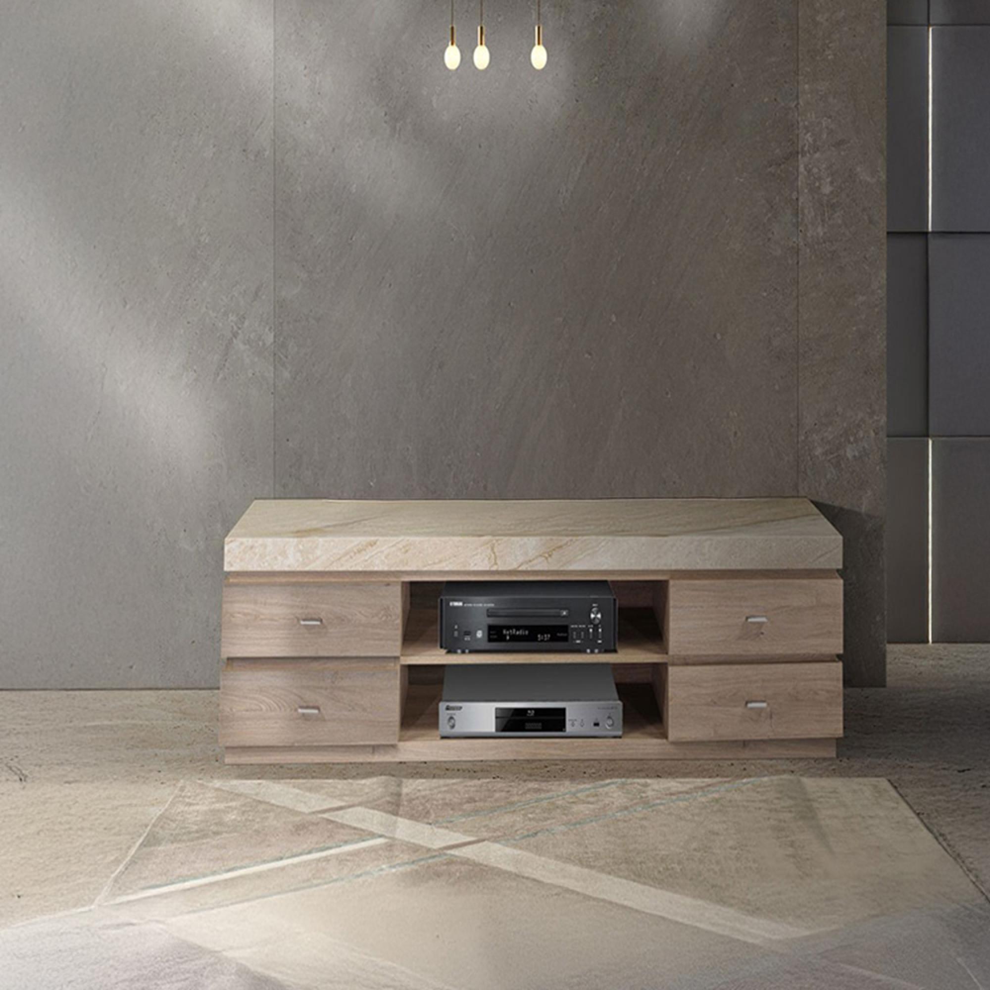 Goya TV Unit - Marble Top - 4 Drawer - Large - 185cm - Variation Available