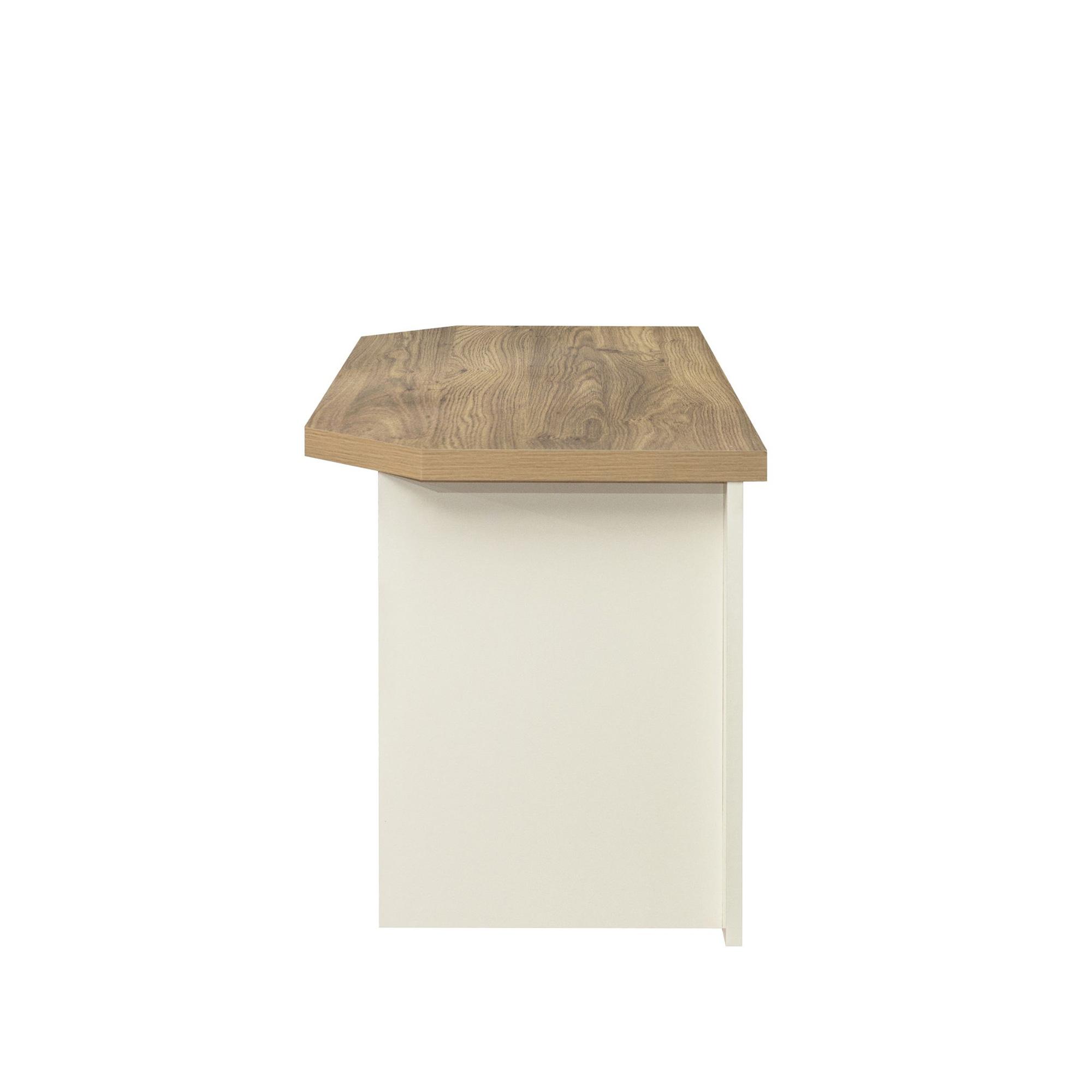 Highgate Corner TV Unit - 2 Drawer - Cream Painted