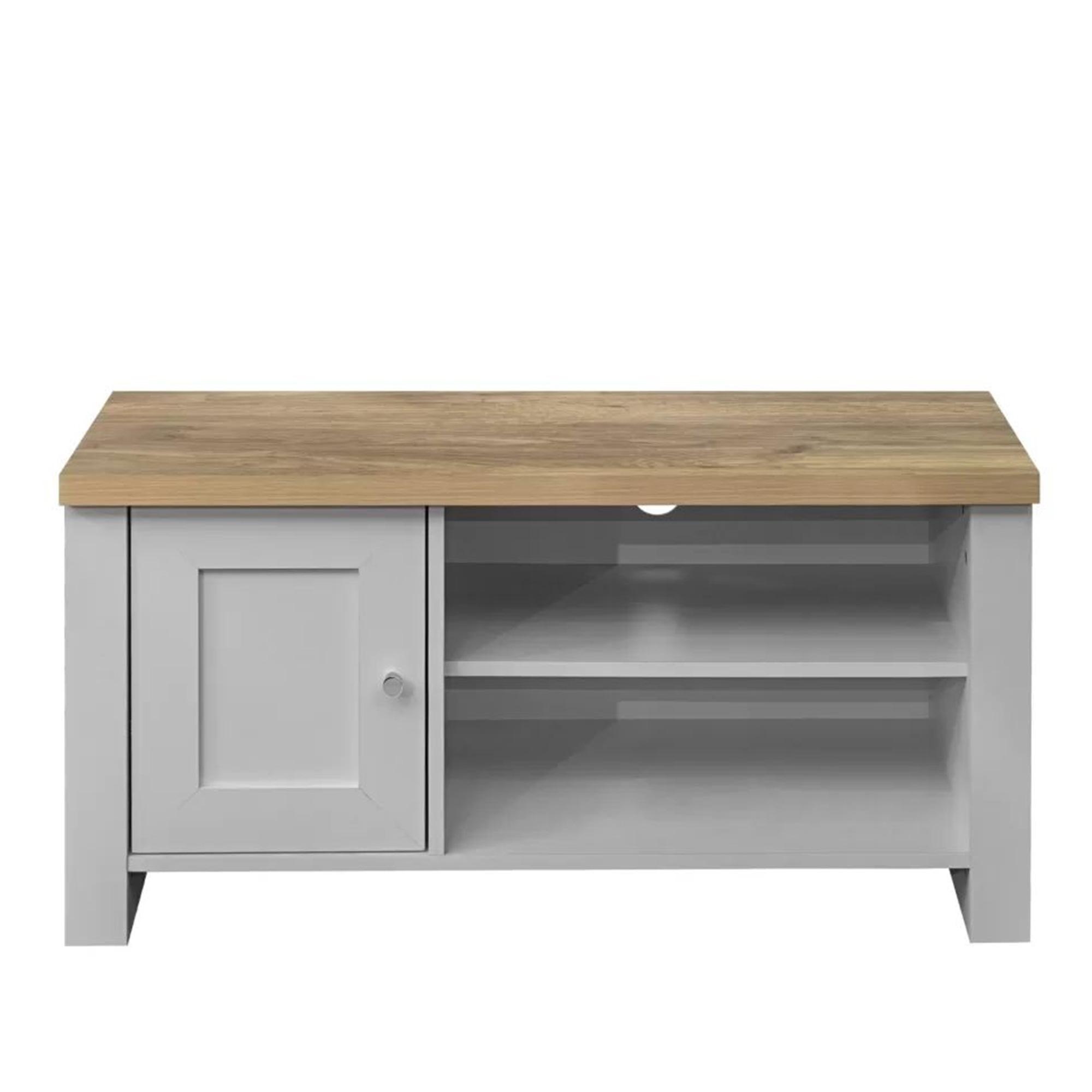 Highgate TV Unit - 1 Door - Grey Painted