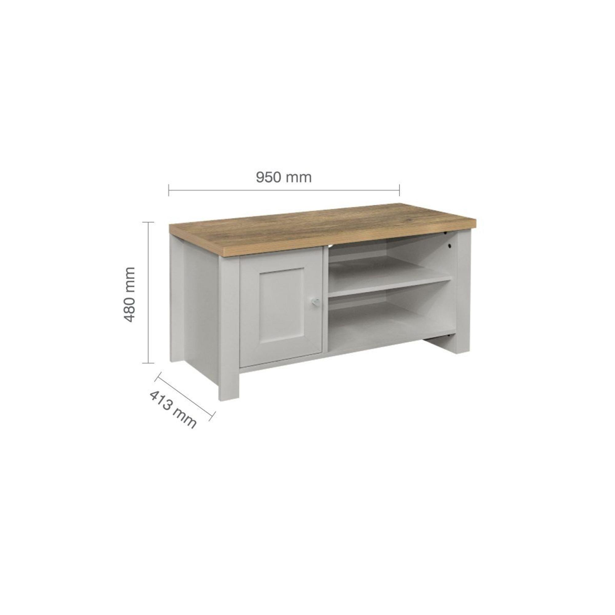 Highgate TV Unit - 1 Door - Grey Painted