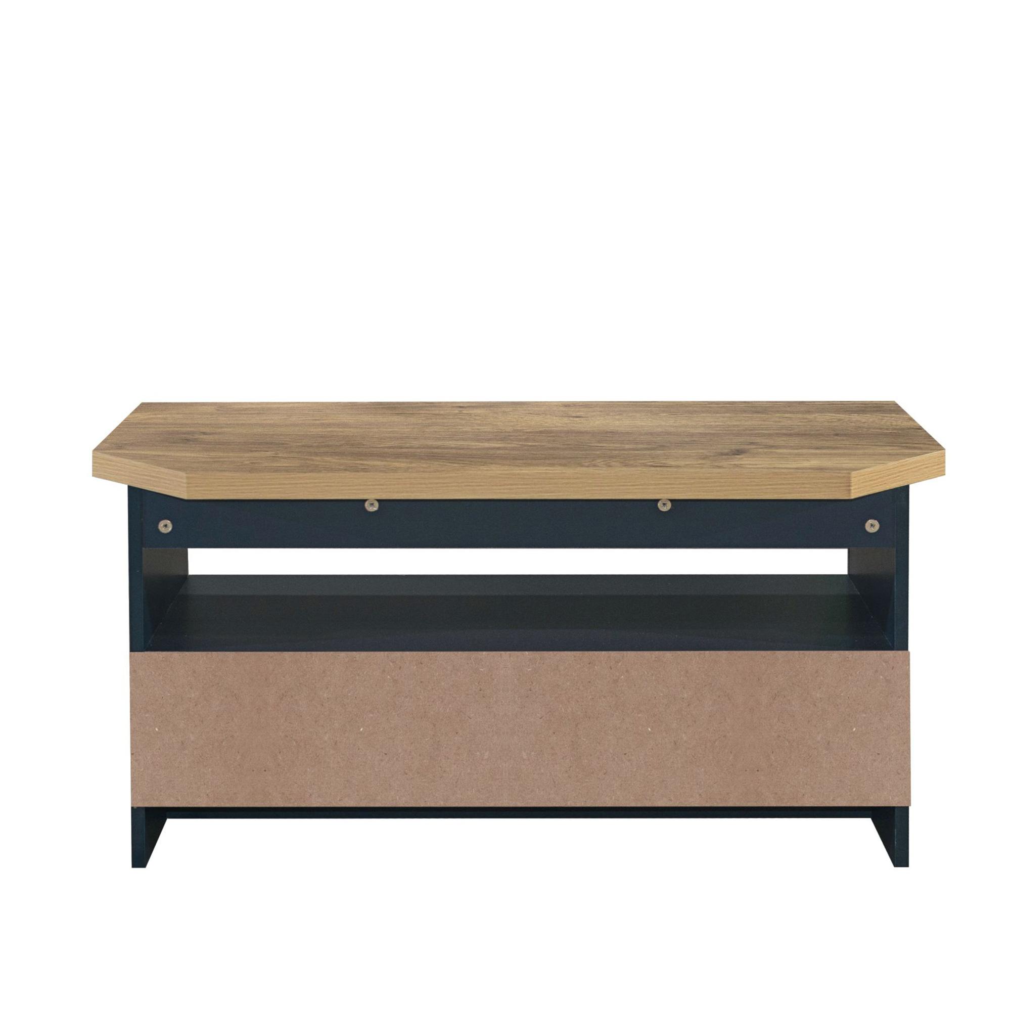 Highgate Corner TV Unit - 2 Drawer - Navy Blue Painted