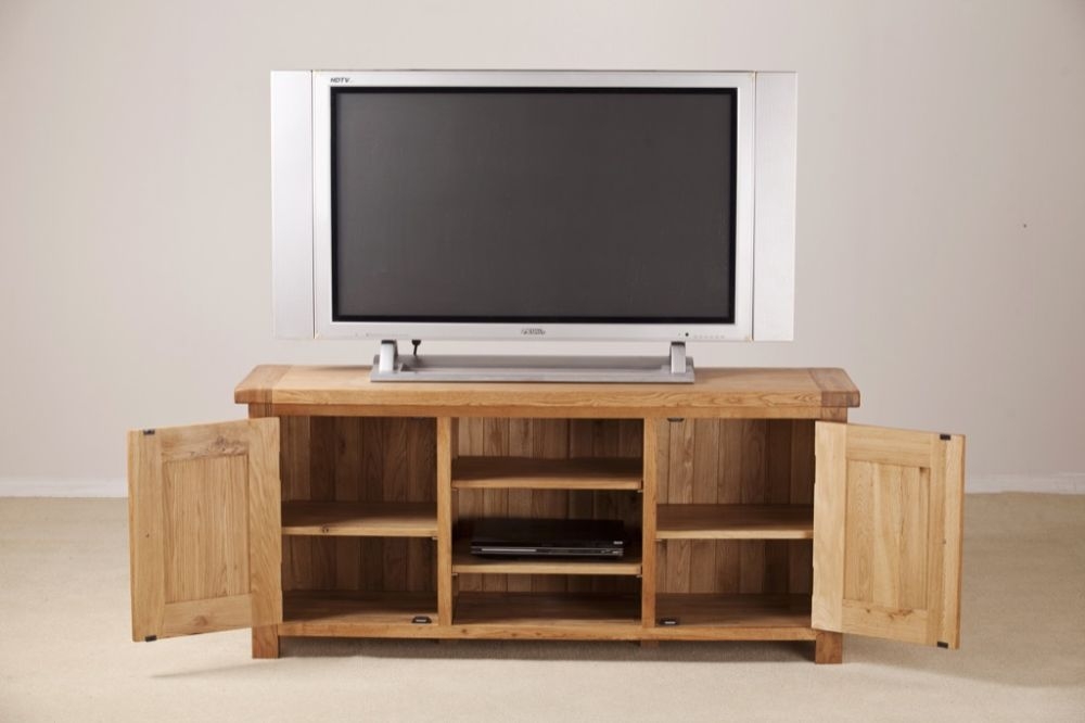 Kent TV Unit - 145cm - Medium - Oak
