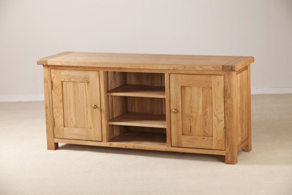 Kent TV Unit - 145cm - Medium - Oak