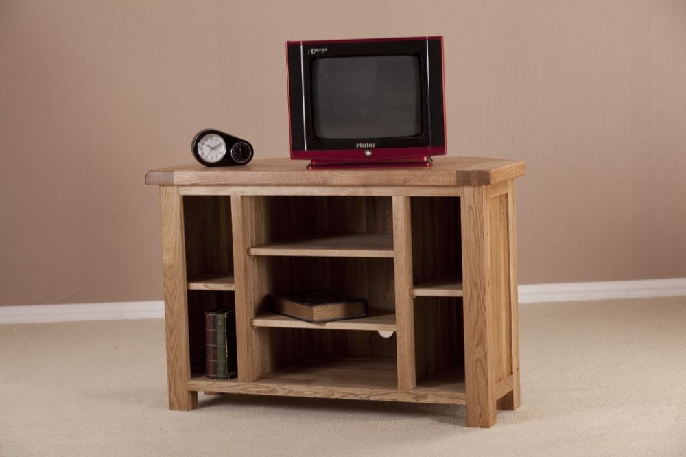 Kent Oak Small Corner TV Unit