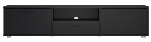 Media TV Unit - 2 Door - 1 Drawer - 177.2cm - Large - Black