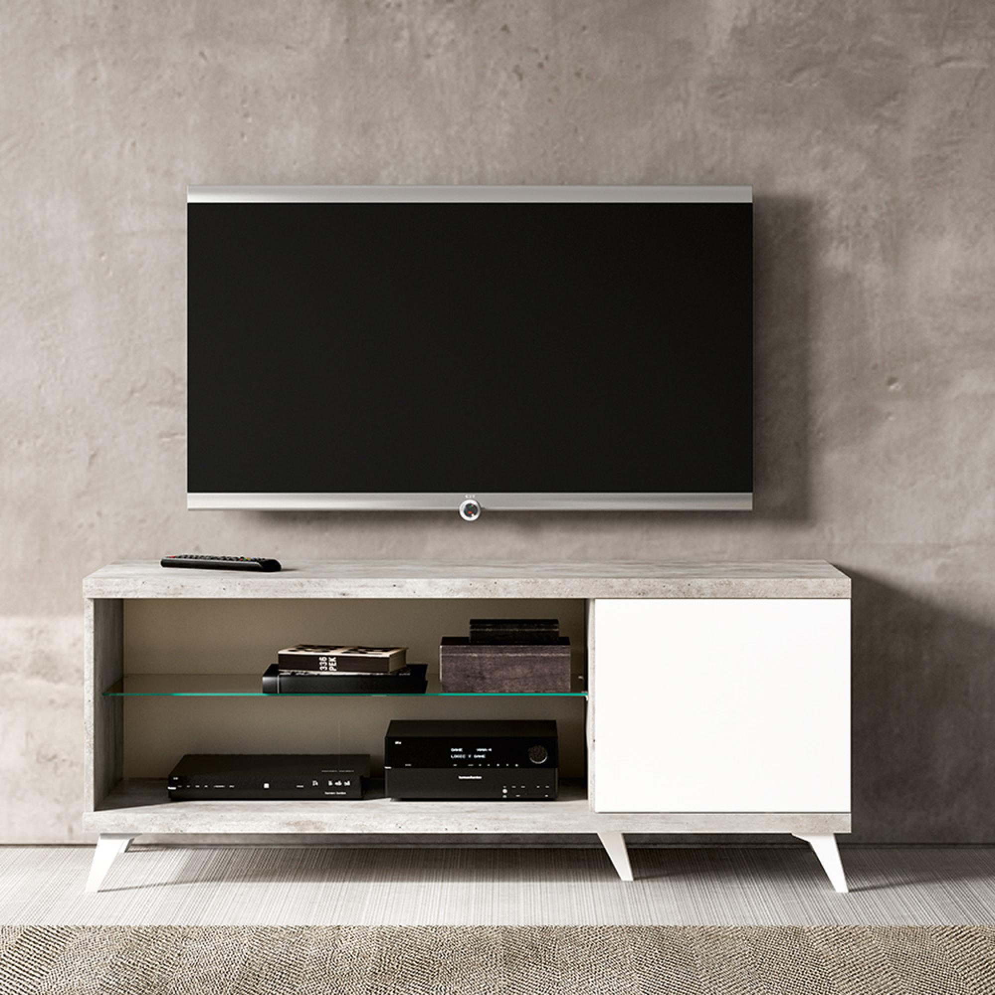 Modern Treviso TV Unit - 151cm - White