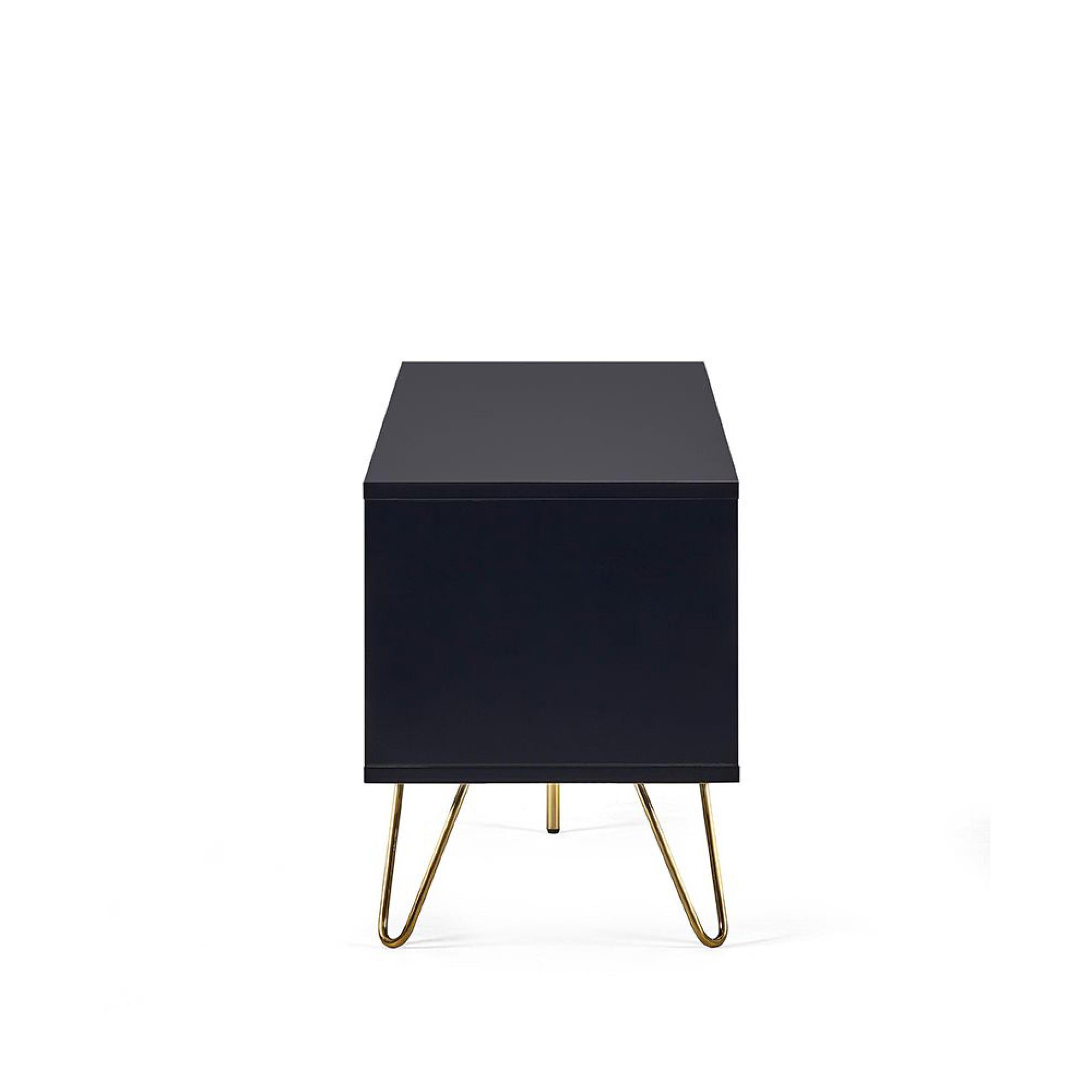 Murano TV Unit - 150cm - Ribbed - Black