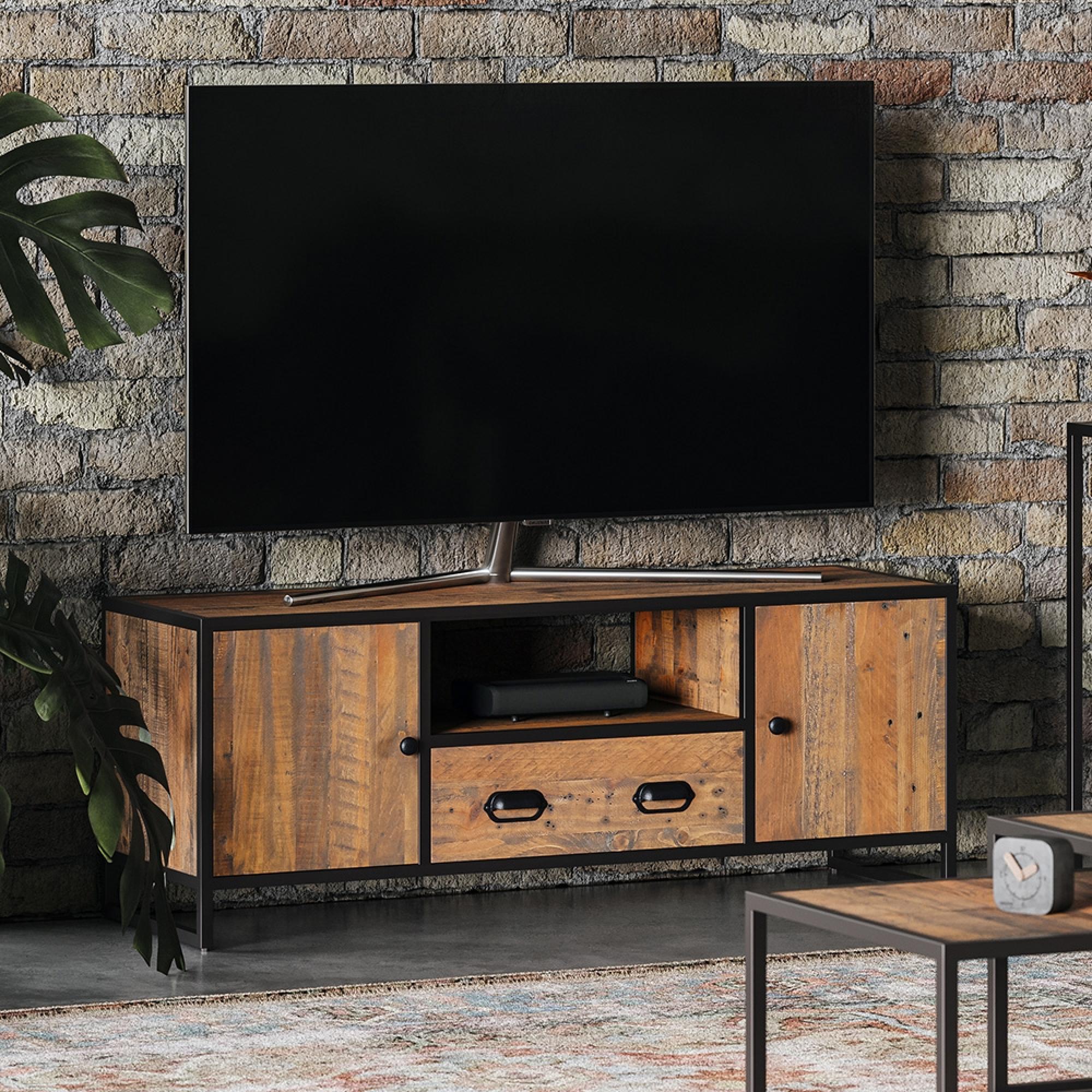 Ooki Reclaimed Wood TV Unit - 2 Door