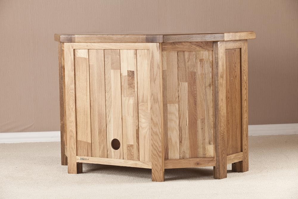 Originals Corner TV Unit - 97.8cm - Rustic Oak