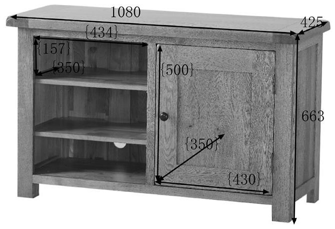 Originals Rustic Oak TV Unit