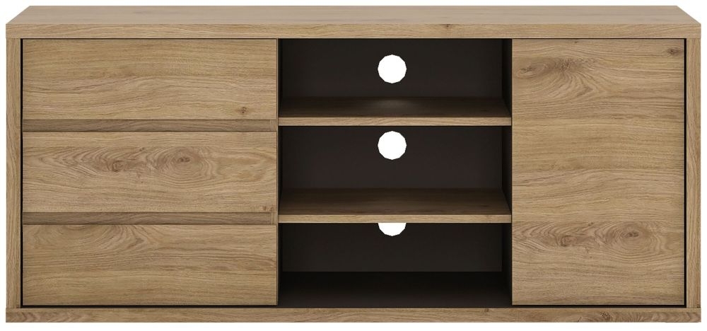 Shetland Oak Effect 136cm TV Unit