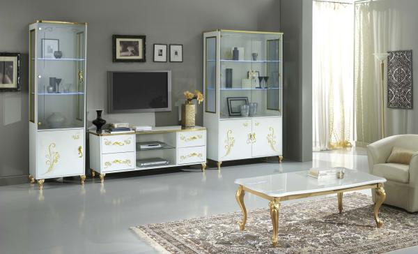 Sofia White Italian 160cm TV Unit