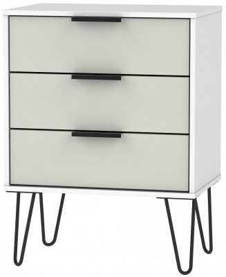 Kashmir Matt Front with White Base Unit with Hairpin Legs