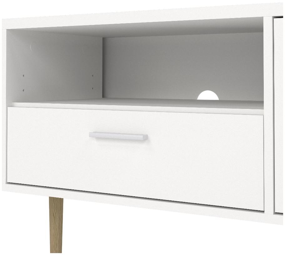 TV Unit - 2 Door - 1 Drawer - 177.2cm - Large - White