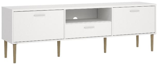 TV Unit - 2 Door - 1 Drawer - 177.2cm - Large - White