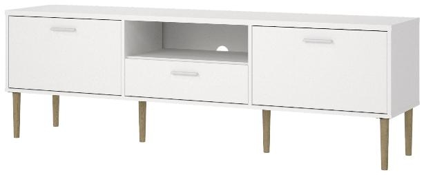 TV Unit - 2 Door - 1 Drawer - 177.2cm - Large - White