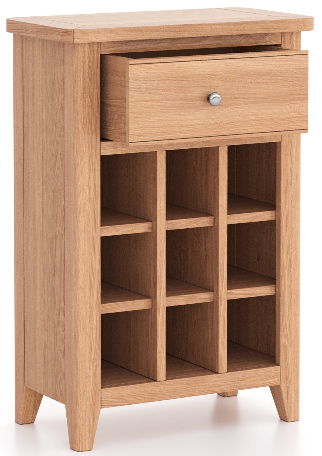 Arden Oak Small Wine Rack
