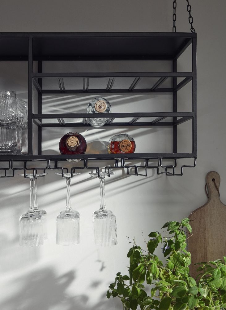Loft Wine Rack - Large - Black