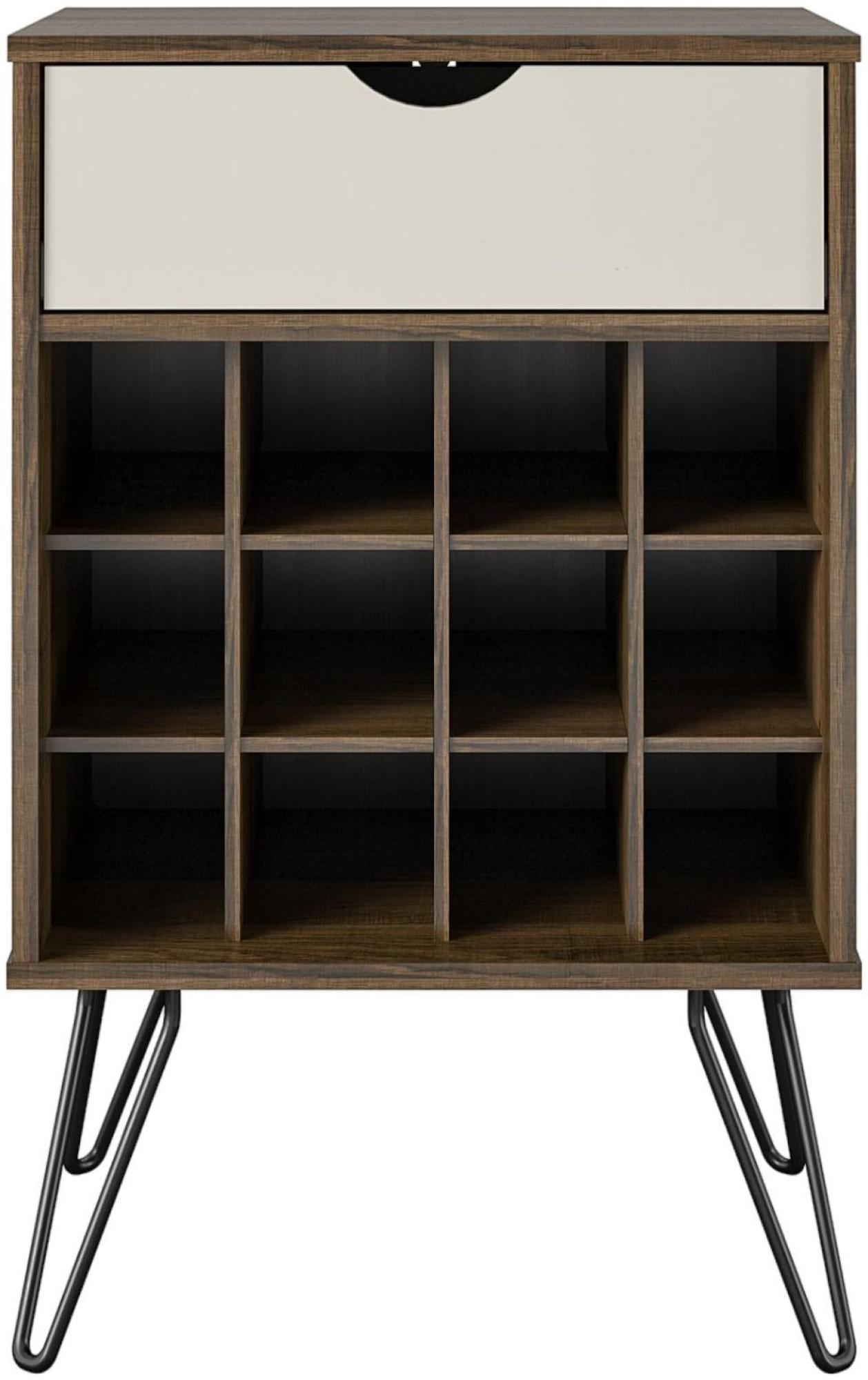 Novogratz Concord Wine Rack Cabinet - Brown Oak - 8374322COMNUK