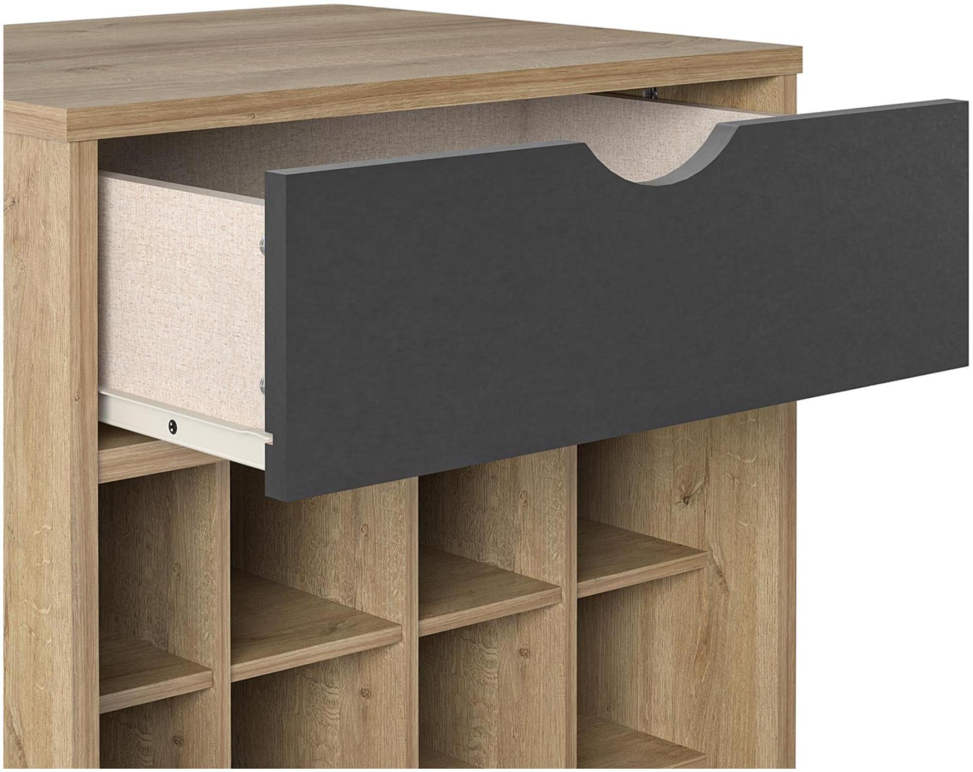 Novogratz Concord Wine Rack Cabinet - Natural - 8374348COMNUK