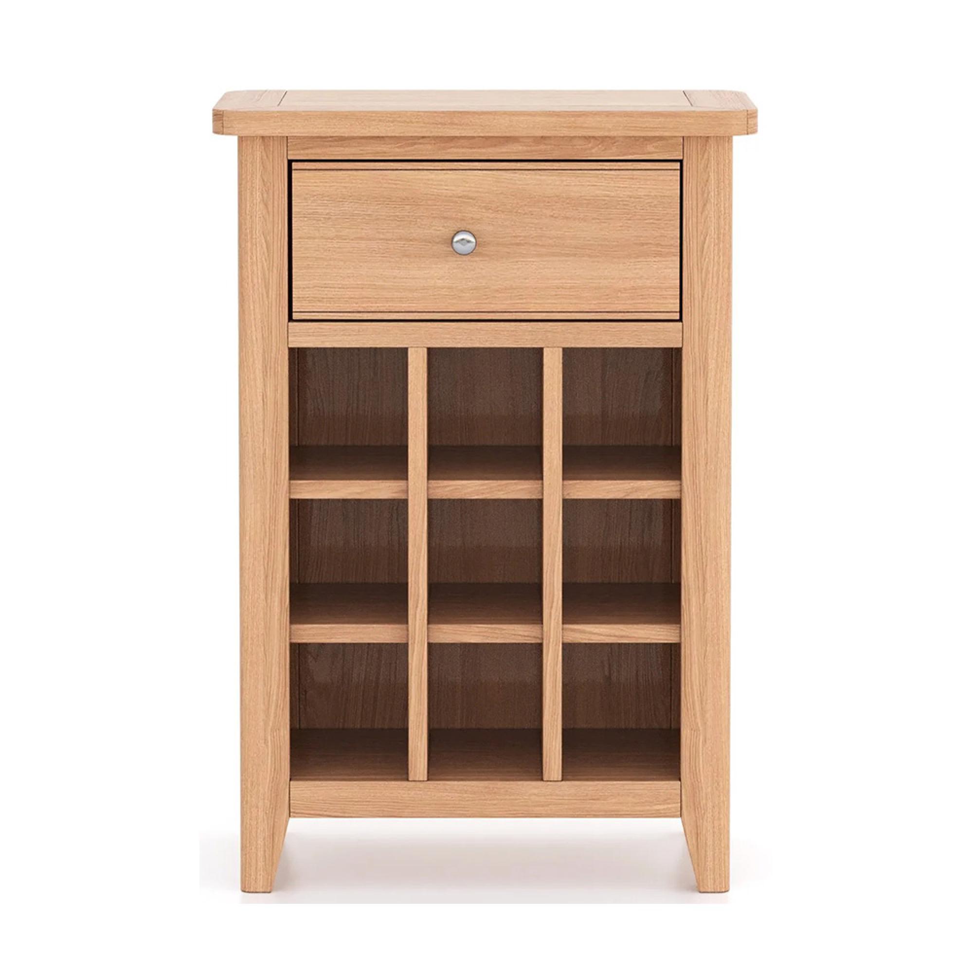 Arden Oak Small Wine Rack