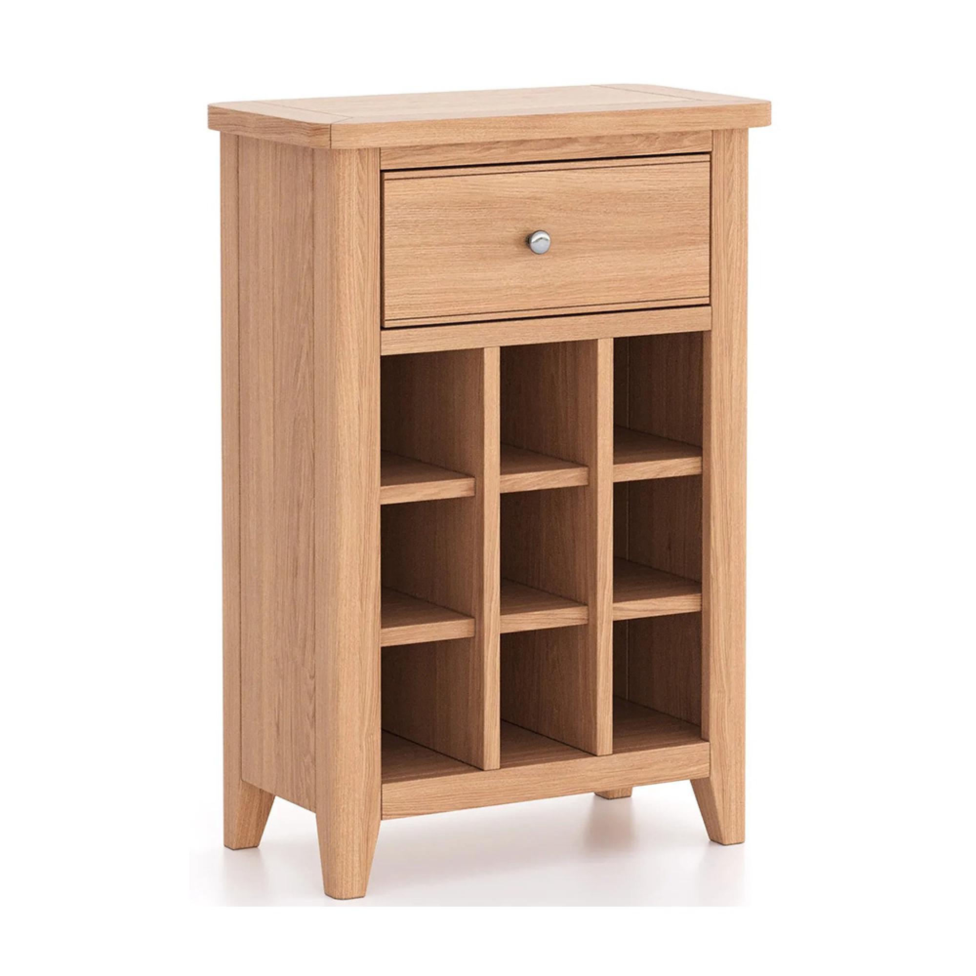 Arden Oak Small Wine Rack