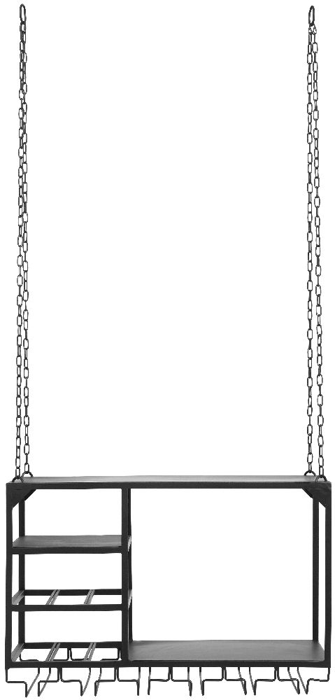 Loft Black Small Wine Rack