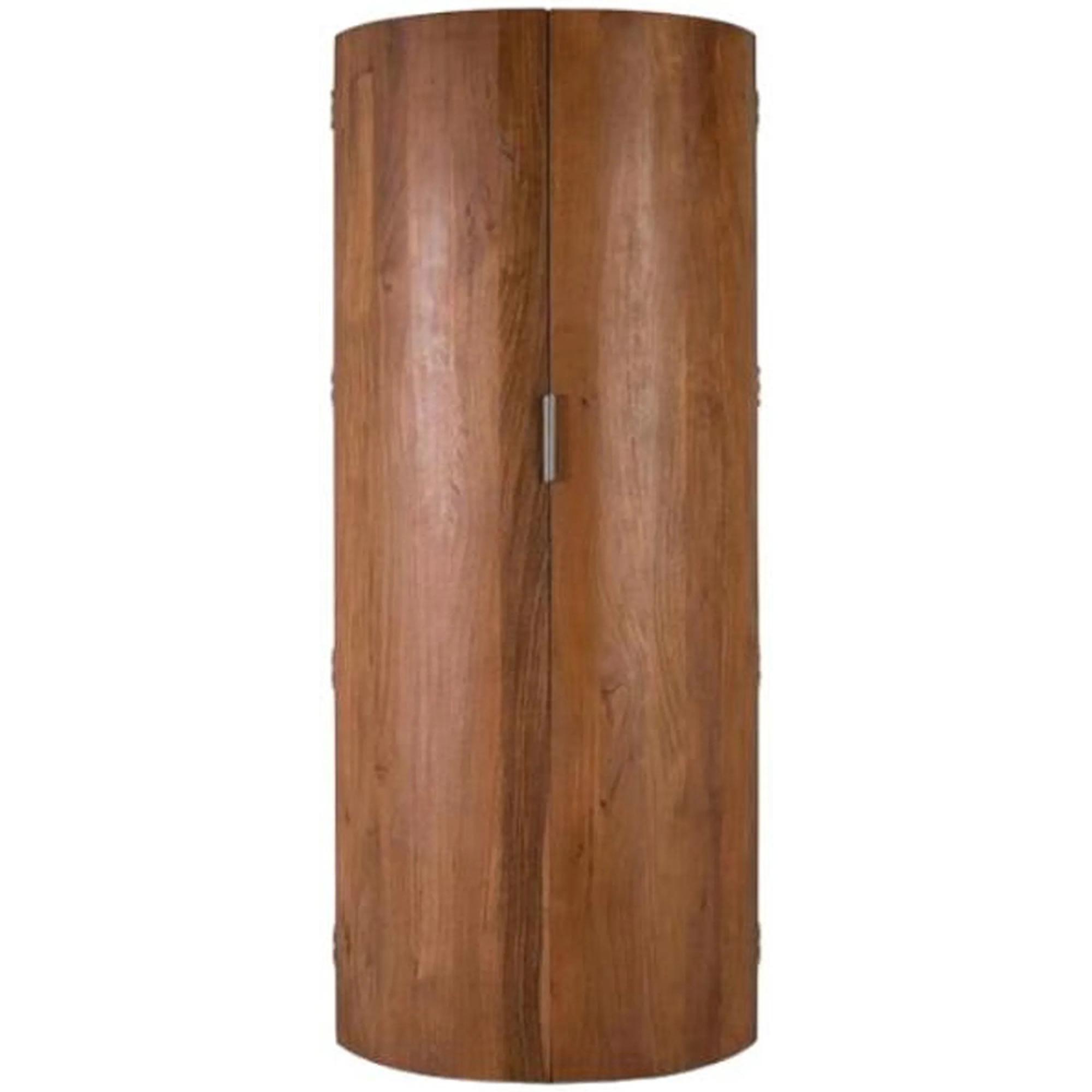 Niarada Bar Cabinet - 2 Door - Curved - Acacia Wood