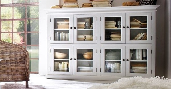 Off white on sale china cabinet