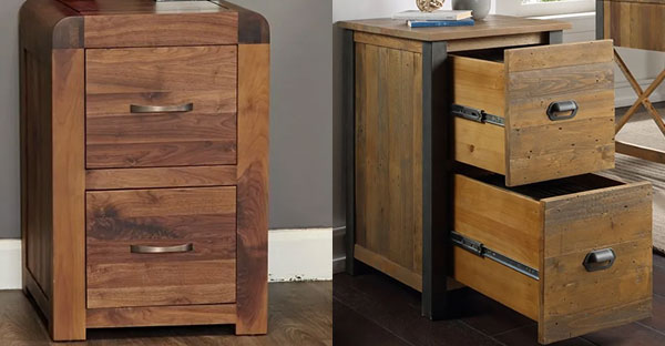 Dark wood end hotsell tables with storage