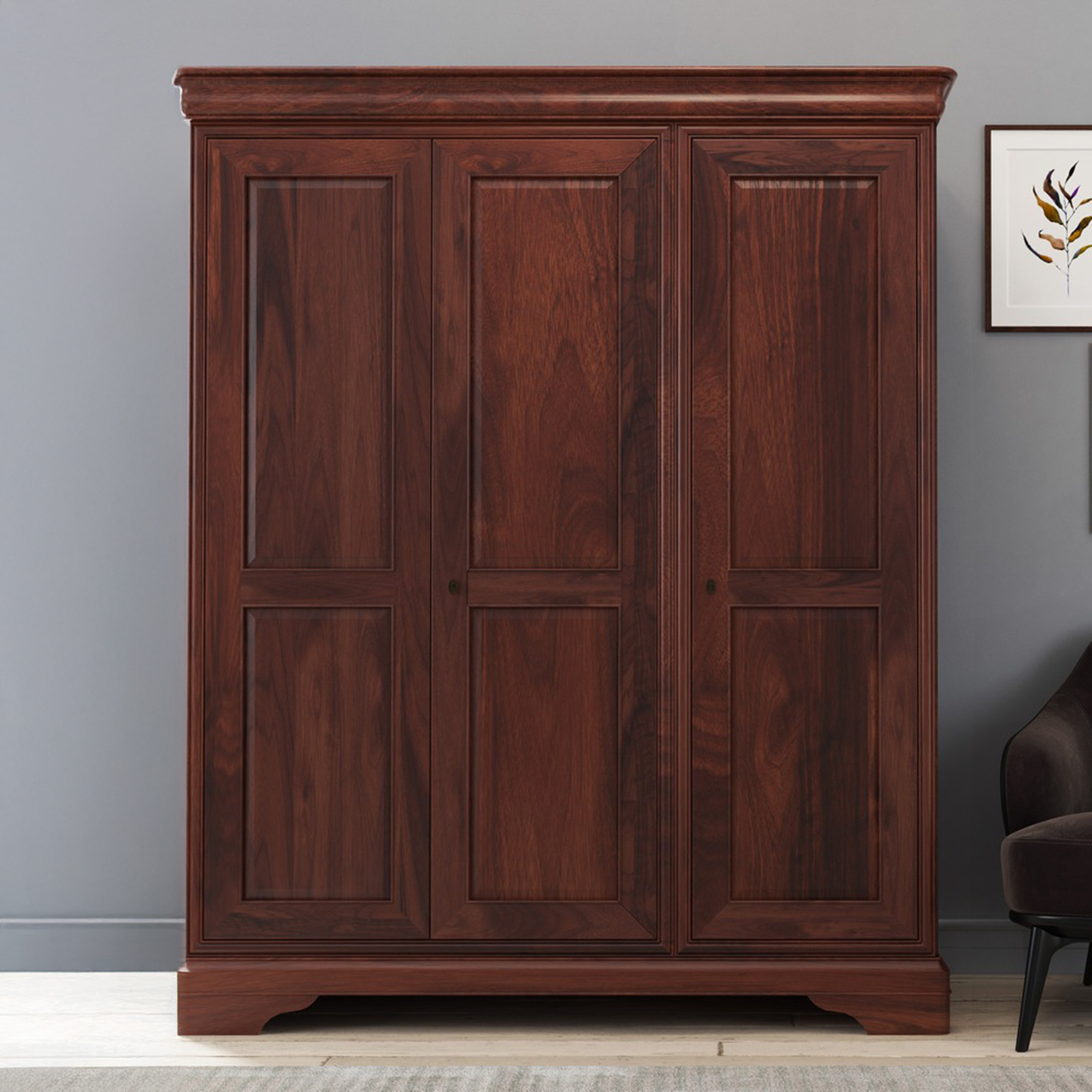 Dark Wood Wardrobe