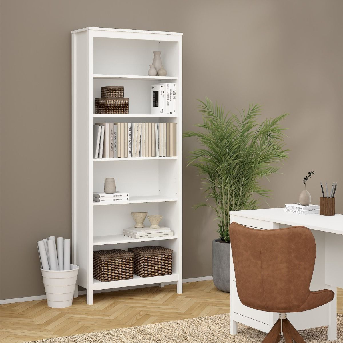 White Bookcases