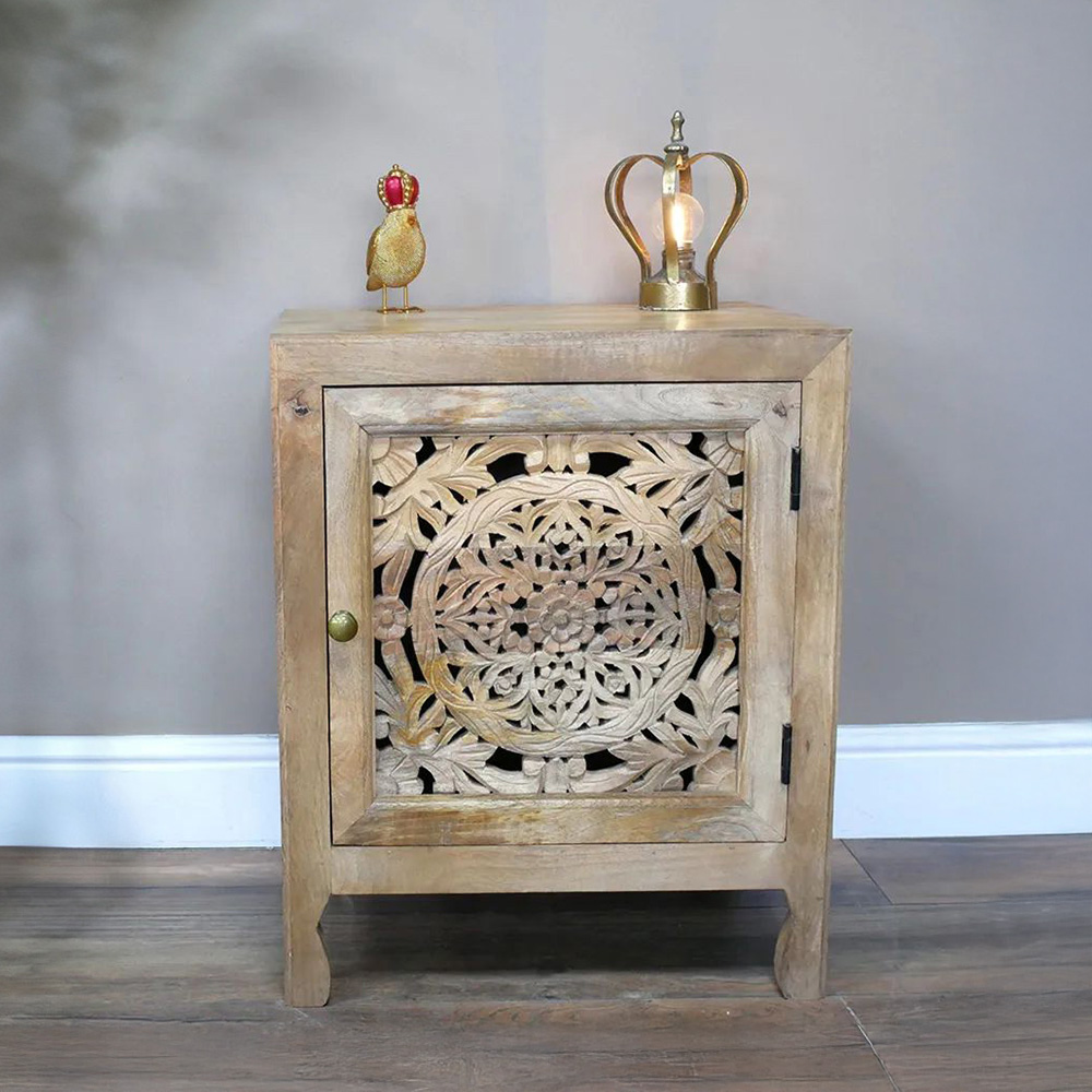 Mango Wood Bedside Cabinet