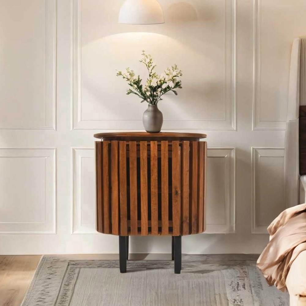 Reclaimed Wood Bedside Cabinet