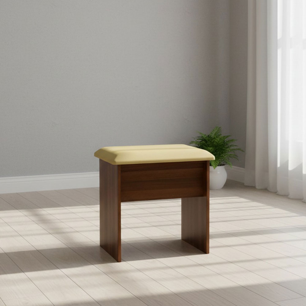 Walnut Bedroom Stool