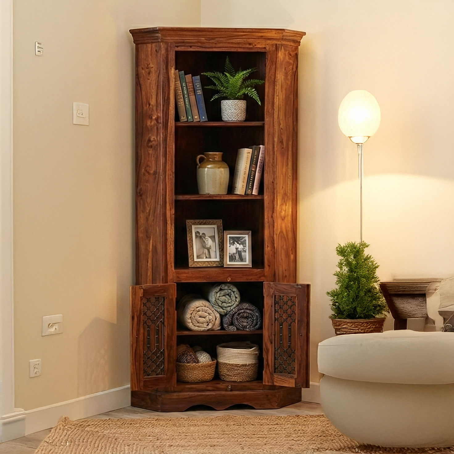 Sheesham Display Cabinets