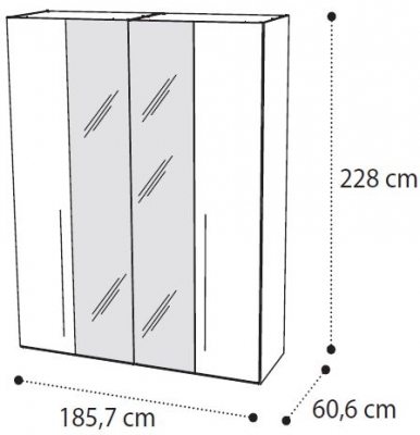 4 Door 2 Mirror Door