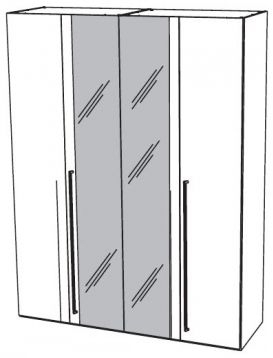 4 Door 2 Mirror Door