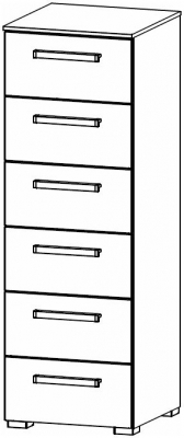 7D11 : 6 Drawer Chest