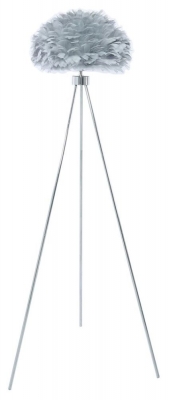Value Tripod Floor Lamp with Grey Shade